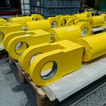 100 Tonne Tension Cylinders for Offshore Client hydraulic cylinder yellow2 150x150